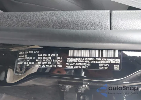 2017 Jeep Renegade Latitude 4X4 из США, поврежденный, VIN ZACCJBBB7HPF51455